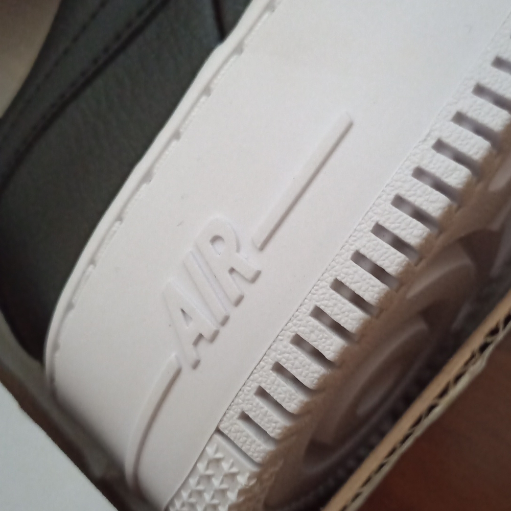 Authentic Nike Air Force 1 black leather with white soles brand new inbox shoes - Picture 8 of 10